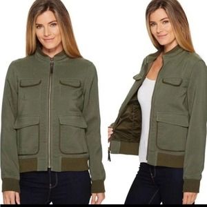 Prana Olive Green Bomber Jacket